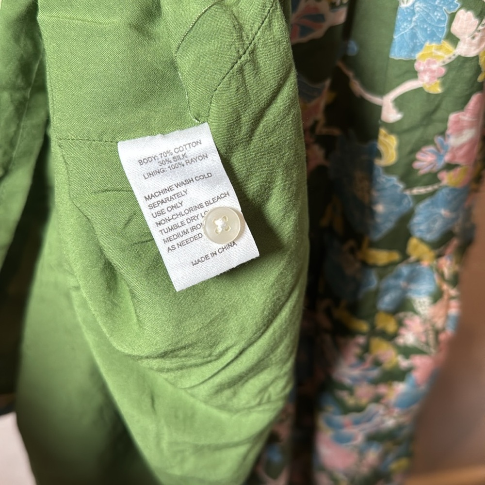 Birds of Paradis by Trovata Ainsley “B” in Spring Tendril Green Floral Dress - Picture 9 of 9